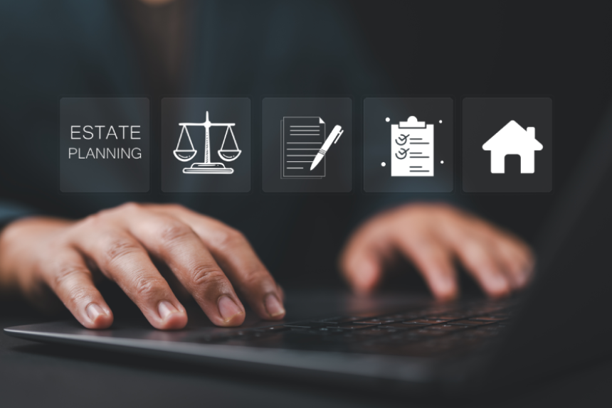 Estate Planning concept. Planning for the transfer of assets and Inheritance tax.