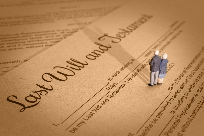 Last will and testament / legacy, inheritance or death tax concept