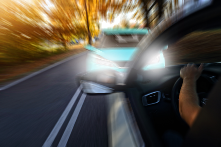 Car accident - head-on collision